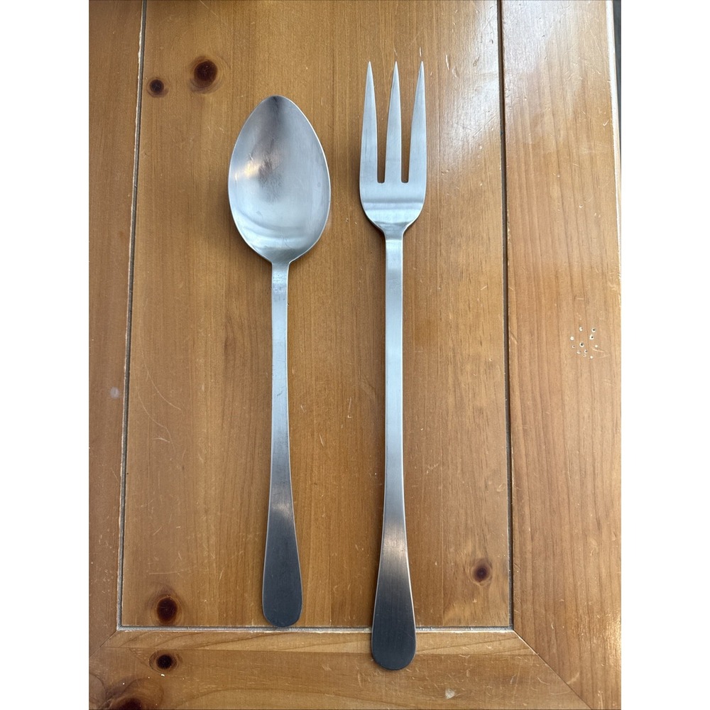 Lauffer 18/8 Stainless‎ 15 1/2" Fork & Spoon Serve Size Japan Oversized